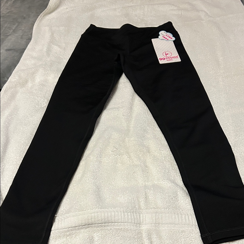 90 Degree By Reflex Kids Classic Black Leggings